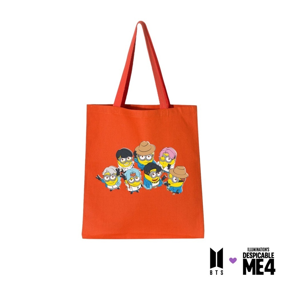 NEW BTS X Despicable Me 4 Canvas Tote Bag